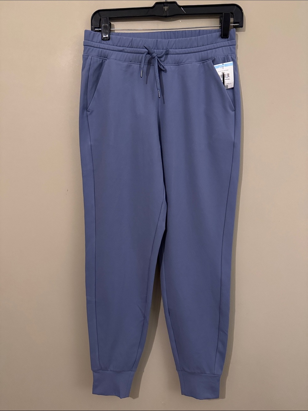 NWOT- YOGALICIOUS PolarLux Maya Illusion Fleece Joggers, Blue, size XS